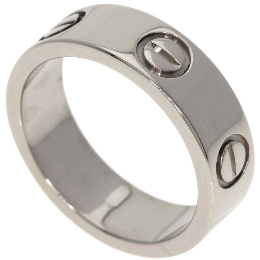 CARTIER 18k Silver Love Ring #49